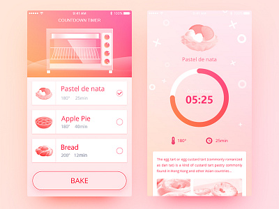 Countdown Timer countdown daily design gui pink timer ui
