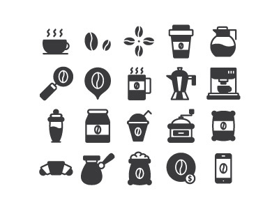 Coffee Icon Glyph