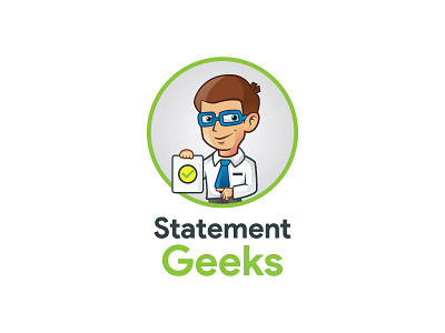 Statement Geeks Logo branding character consultant geek geeks logo mascot