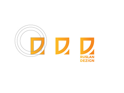 My New Logo golden ratio logo orange