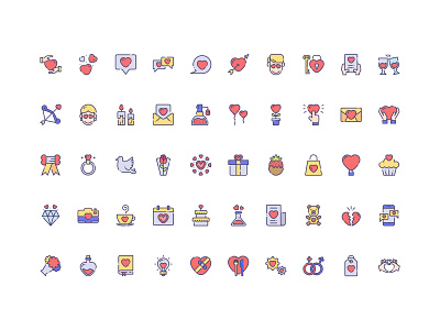 50 Love Icon Set Free Download heart heart icon love marriage romantic women