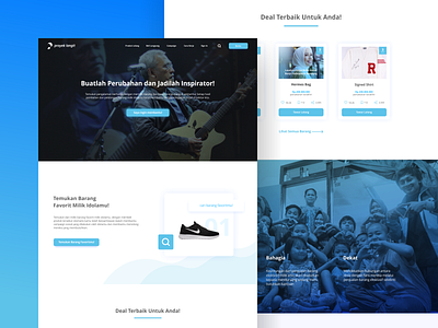 Landing Page for Proyek Langit clean landing page uiux ux design web design