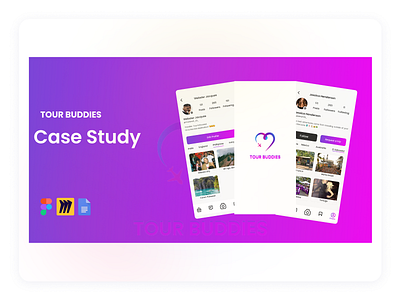 Tour buddies UI/UX Case study design mobileapp ui ux webdesign