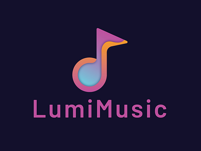 Lumi Music 2d app icon app logo branding design designer graphic design icon icon design illustration logo logo design new noteworthy popular typography vector