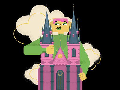 The Dreamer character design illustration vector
