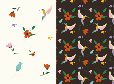 Pattern for your heart beauty bird cute design flowers illustration inspirations pattern patterns vector vector art wallpaper