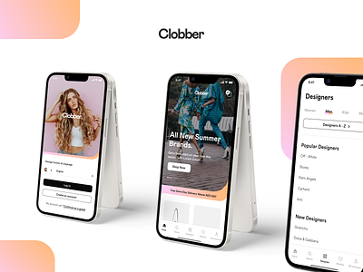Clobber design designer ecommerce fashion illustration ios iphone sketch ui user experience user interface ux ux design