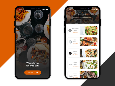 Iphone X - Delivery app delivery design food ios iphone iphone x location mobile sketch ui ux