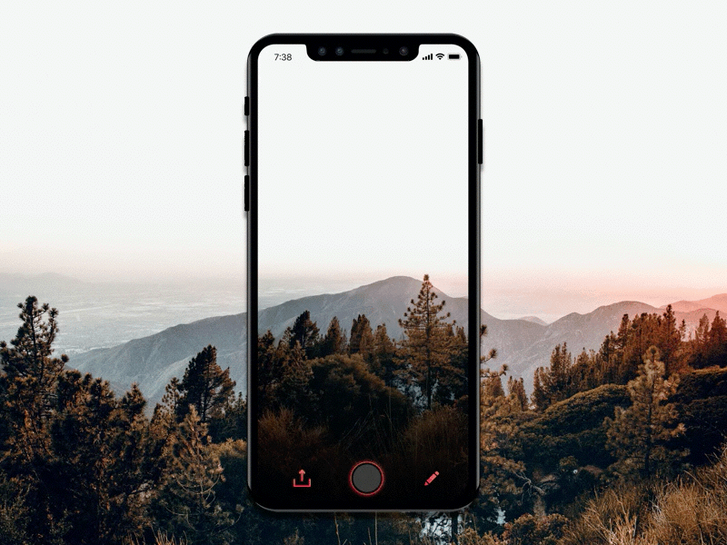 Capture design edit iphone x photo sketch ui ui design ux ux design views