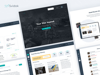 Your War Journal. Svidok design freedom history journal live ui ukraine ux war web webdesign website