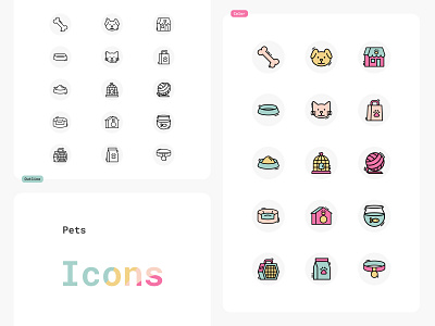 Icons Design. Pets