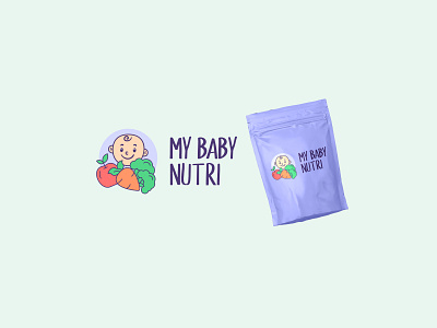 Logo Design. My Baby Nutri baby branding design food graphic design health illustration kids logo nutri vector