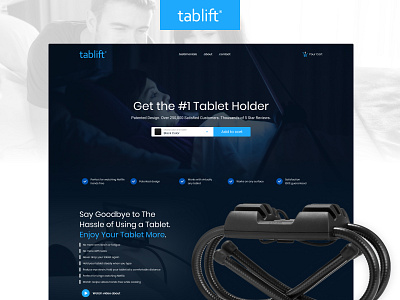 Promo Website Design. Tablift design device landing promo tablet tablift ui ux web website