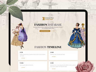 Web Design. Fashion Plate Directory design fashion images landing page plate promo site ui ux web women