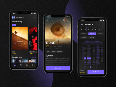 Mobile App Design. Cinema App