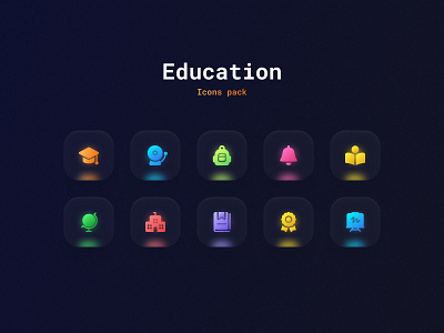 Icons Design. Education