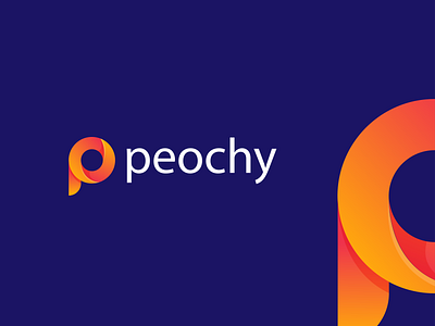 Peochy minimal logo design concept