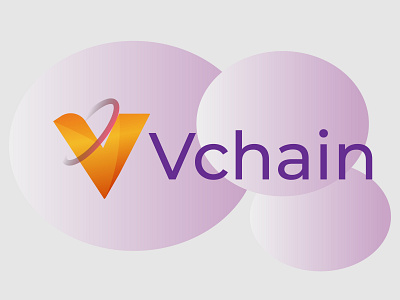 Vchain minimal logo design concept