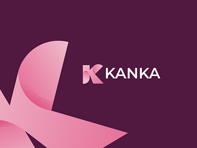 K modern letter logo design concept