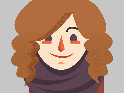 Simple Self Portrait face girl illustrator person self portrait