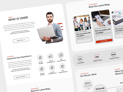 Landing Page Visual home page landing page ui web app product web layout web ui design