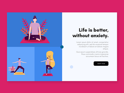 Remove Anxiety - Web UI fitness uiux website design website ui yoga website