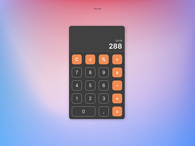 Calculator APP app appdesign calculator simple