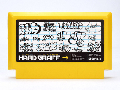 Hard Graff famicase famicom gaming graffiti type typography