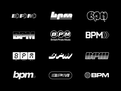 BPM Logos britain logo music type typography uk