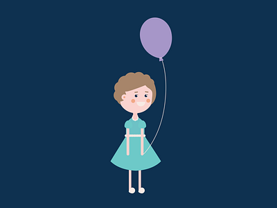 Alana Character balloon character cute design flat design toddler