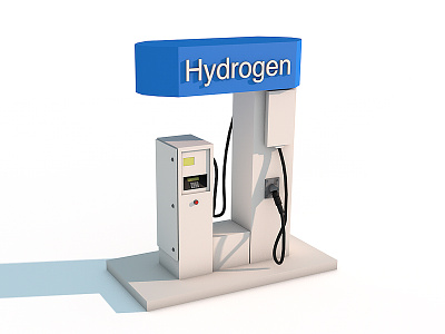 Hydrogen Pump c4d hydrogen low poly pump