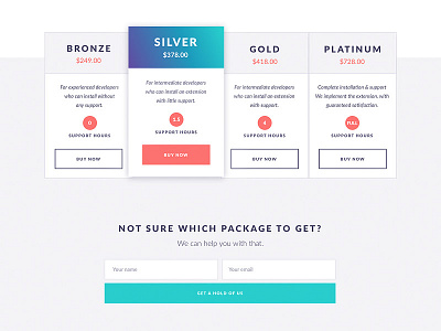 Product Packages Hover