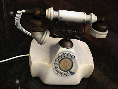 Antique Telephone 3d antique modeling render softimage telephone xsi