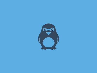 Penguin animal black design flat iceland icon illustrator minimal penguin simple vector water