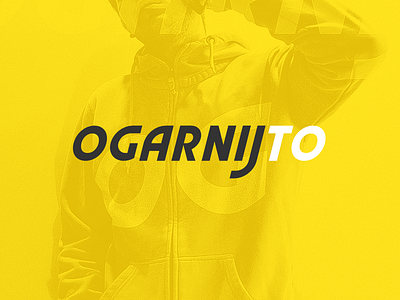 OgarnijTo black brand design hiphop logo outfit rap street typography vector wear yellow