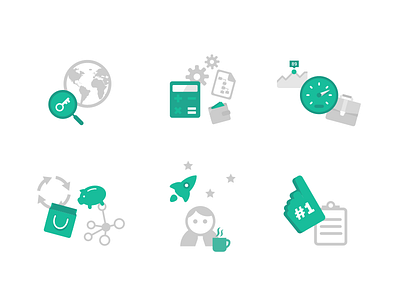 Flat icons set 3 clean design flat icon internet minimal set ui vector web webdesign website