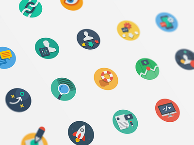 Flat icons set 6 design flat icon interface set simple ui user vector web webdesign website