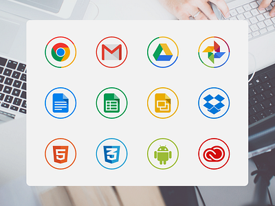 Free circle icons for designers color design flat free freebie glyphs icon icons set site vector webdesign