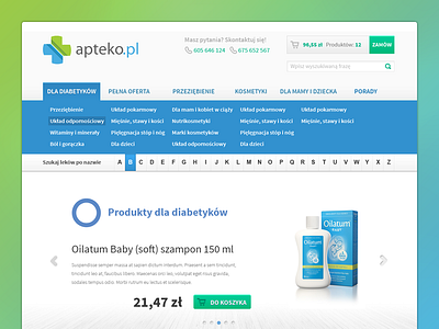 Drug store bootstrap carousel design ecommerce interface light shop store ui web webdesign website