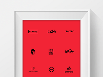 Logo pack1 brand corporate design id interface logo logopack logotype poster red set simple