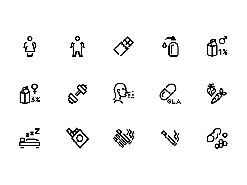 Icons for Skinbypom black design glyphs icon icons interface outline set simple vector web webdesign