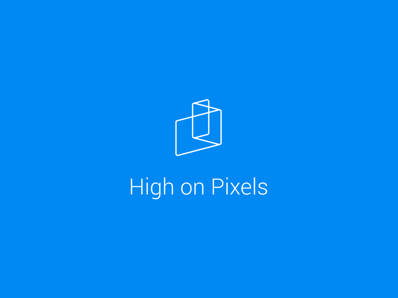 High on pixels logo brand clean corporate design identity logo minimal responsive simple ui web webdesign