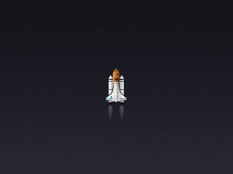 Space shuttle by Michal Kulesza on Dribbble