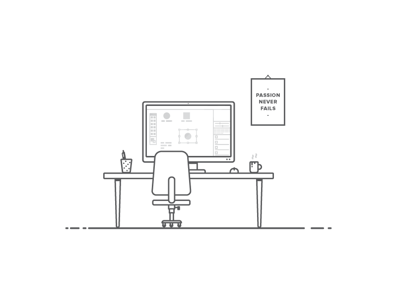 Workplace by Michal Kulesza on Dribbble