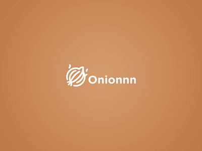Onionnn logo clean flat funny icon line logo logotype minimal onion simple vegetables web