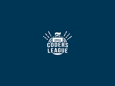 Coders League brand coder developer geek hack hackathon icon identity illustration logo simple symbol