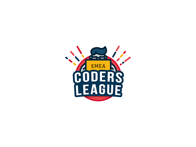 Coders League brand coder developer geek hack hackathon icon identity illustration logo simple symbol