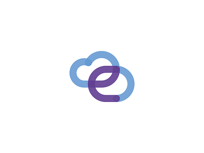 Elastic app brand cloud identity intranet logo one line software symbol transparent web design