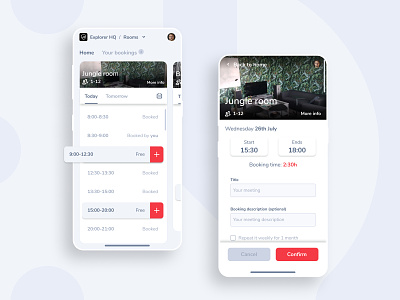 Booking app app application booking clean figma interface mobile reservation simple ui ux wip