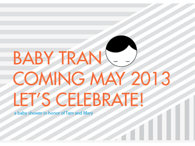 Tran Baby Shower Invite